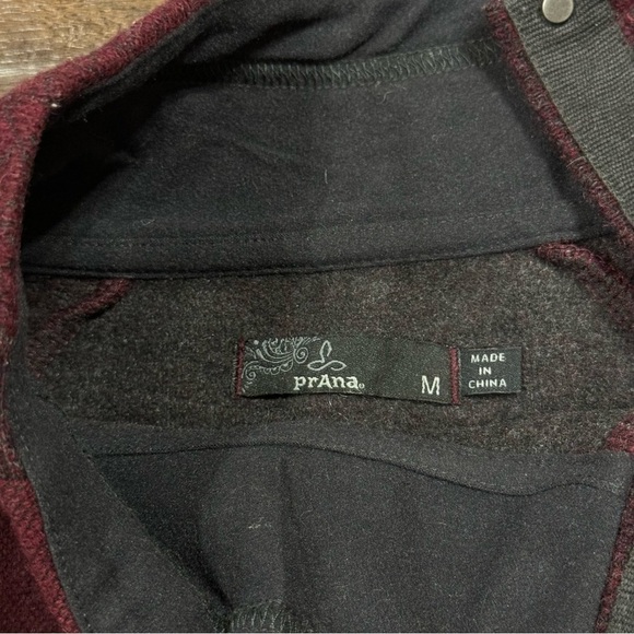 Prana Brandie Wool Blend Snap Mock Neck Pullover Sweater Size Medium Women - Picture 6 of 10